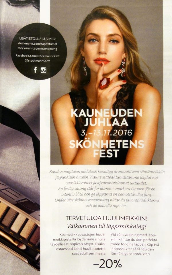 Stockmannin kanta-asiakaslehti 2016