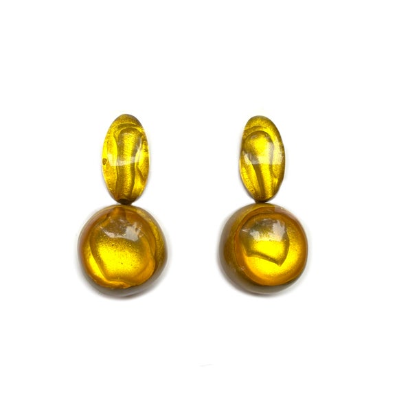 Dominique Denaiven keltaiset pallo korvakorut